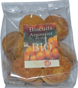Biscuits salés à l'argousier BIO Lot de 2 sachets de 100 g