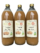 Pur jus pomme Canada Grise Chanteclerc BIO Lot de 3 bouteilles de 1L